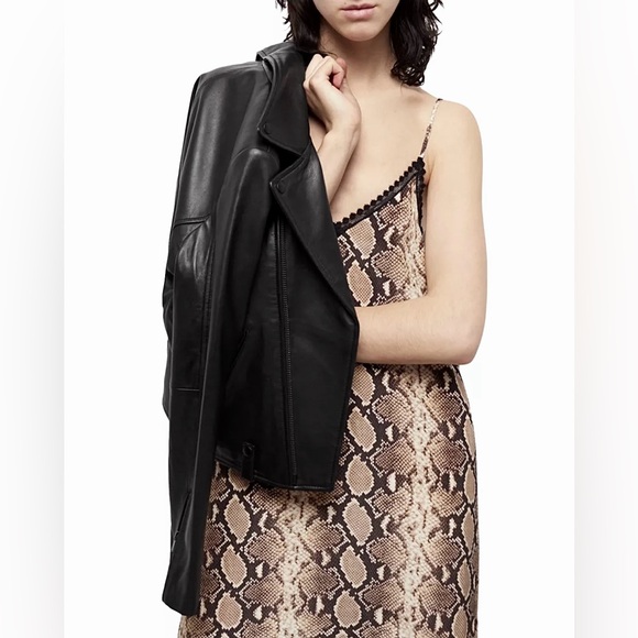 The Kooples 100% Silk Snake Print Dress - Picture 4 of 14